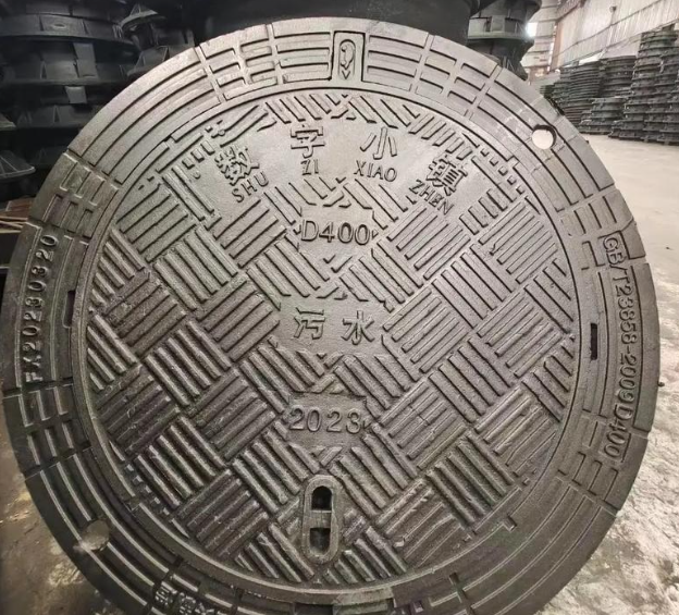吕梁球墨铸铁防沉降井盖展示